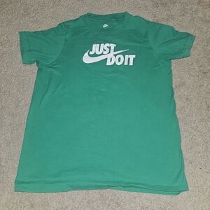 Nike Emerald Tee with White Slogan
